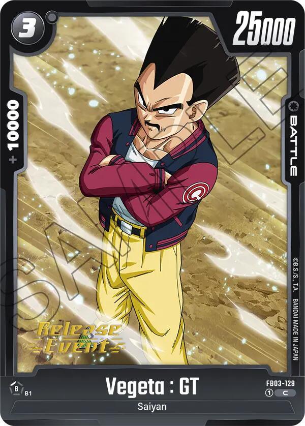 Vegeta : GT [Raging Roar Release Event Cards] (ONLINE ORDER ONLY)