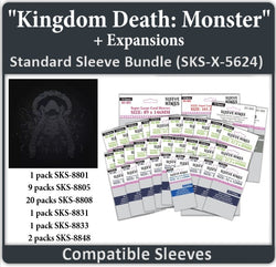"Kingdom Death Monster" + Expansions Compatible Card Sleeve Bundle (8801 x 1, 8805 X 9 + 8808 X 20 +8831 X 1 + 8833 X 1, 8848 x 2) (ONLINE ORDER ONLY)