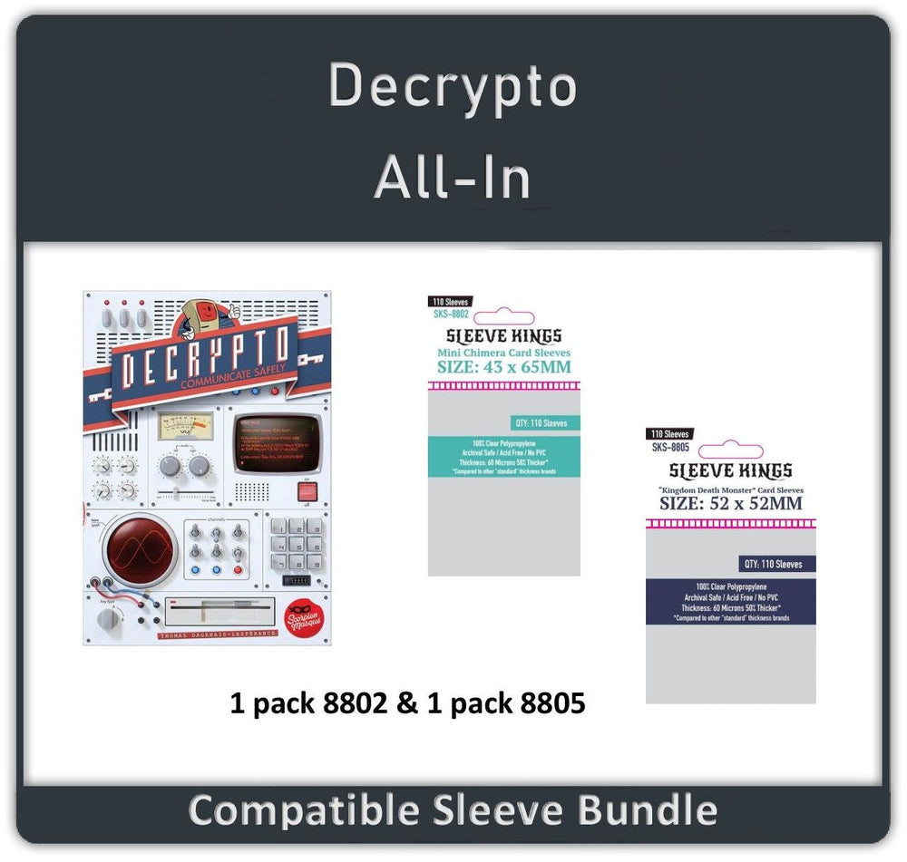 "Decrypto" Compatible All-In Sleeve Bundle (8802 X 1 + 8805 X 1) (ONLINE ORDER ONLY)