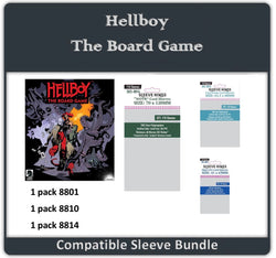 "Hellboy: The Board Game" Compatible Sleeve Bundle (8801 X 1 + 8810 X 1 + 8814 x 1) (ONLINE ORDER ONLY)