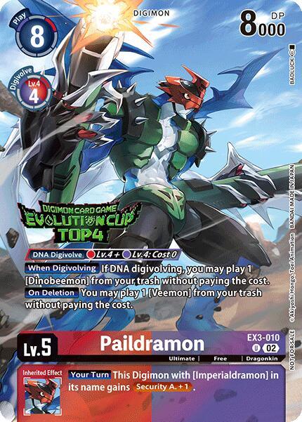 Paildramon [EX3-010] (2024 Evolution Cup Top 4) [Draconic Roar] (ONLINE ORDER ONLY)