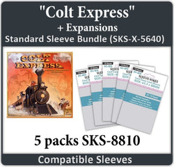 "Colt Express"+ Expansions Compatible Sleeve Bundle (8810 X 5) (ONLINE ORDER ONLY)