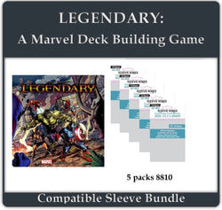 "Legendary: A Marvel Deck Building Game" (Base Game) Compatible Sleeve Bundle (8810 X 5) (ONLINE ORDER ONLY)