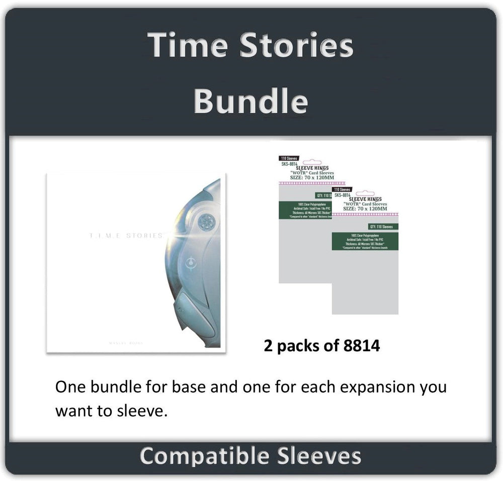 "T.I.M.E Stories" Compatible One Bundle Per Expansion Sleeve Bundle (8814 X 2) (ONLINE ORDER ONLY)