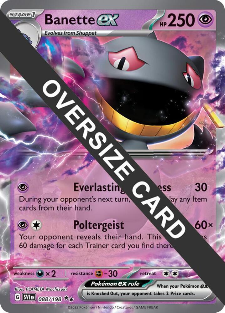 Banette ex (088) (Jumbo Card) [Scarlet & Violet: Base Set] (Online Only)