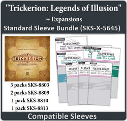"Trickerion: Legends of Illusion"+ Expansions Compatible Sleeve Bundle (8803 X 3, 8809 X 2, 8810 X 1, 8813 X 1) (ONLINE ORDER ONLY)