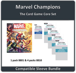 "Marvel Champions: The Card Game" Core Set Compatible Sleeve Bundle (8801 X 1 + 8810 X 4) (ONLINE ORDER ONLY)