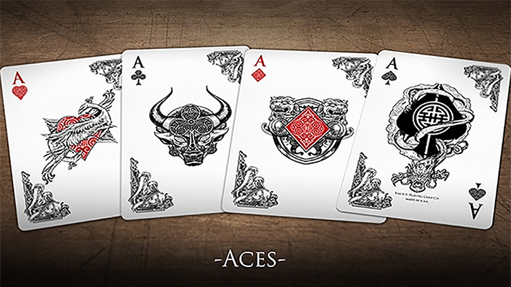Bicycle Middle Kingdom (White) Playing Cards (ONLINE ORDER ONLY)