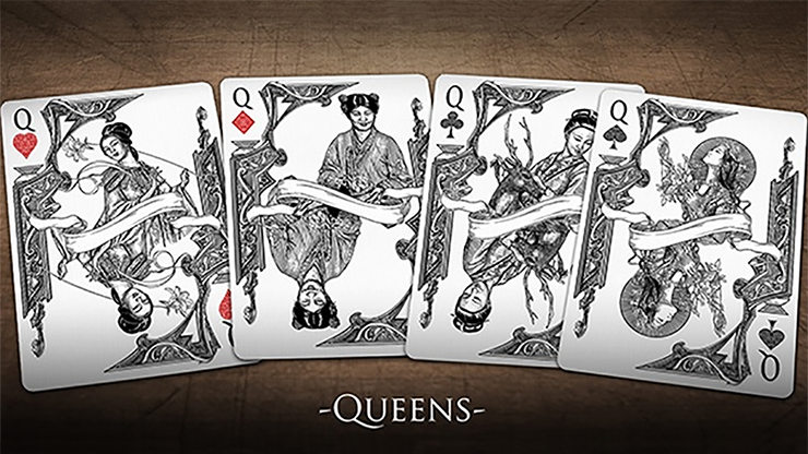 Bicycle Middle Kingdom (White) Playing Cards (ONLINE ORDER ONLY)