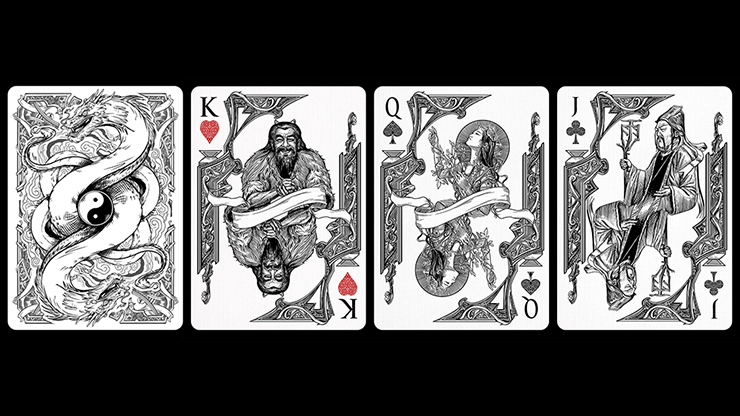 Bicycle Middle Kingdom (White) Playing Cards (ONLINE ORDER ONLY)