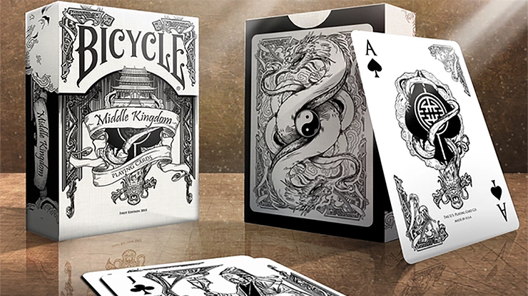 Bicycle Middle Kingdom (White) Playing Cards (ONLINE ORDER ONLY)