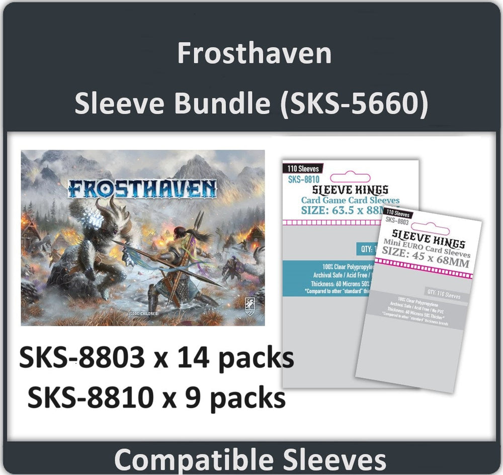 "Frosthaven" Compatible Sleeve Bundle (8803 X 14, 8810 X 9) (ONLINE ORDER ONLY)