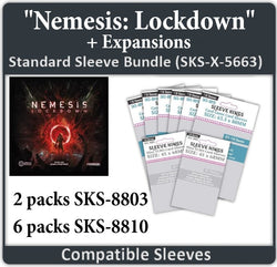 "Nemesis: Lockdown" + Expansions Compatible Sleeve Bundle (8803 X 2, 8810 X 6) (ONLINE ORDER ONLY)