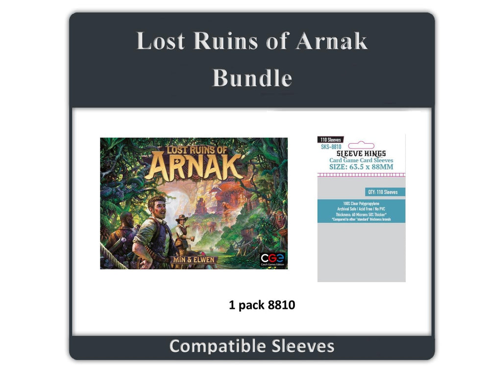 "Lost Ruins of Arnak" Compatible Sleeve Bundle (8810 X 1) (ONLINE ORDER ONLY)