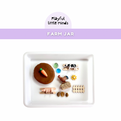 Farm Animal Play Dough Sensory Jar Kit (ONLINE ORDER ONLY)