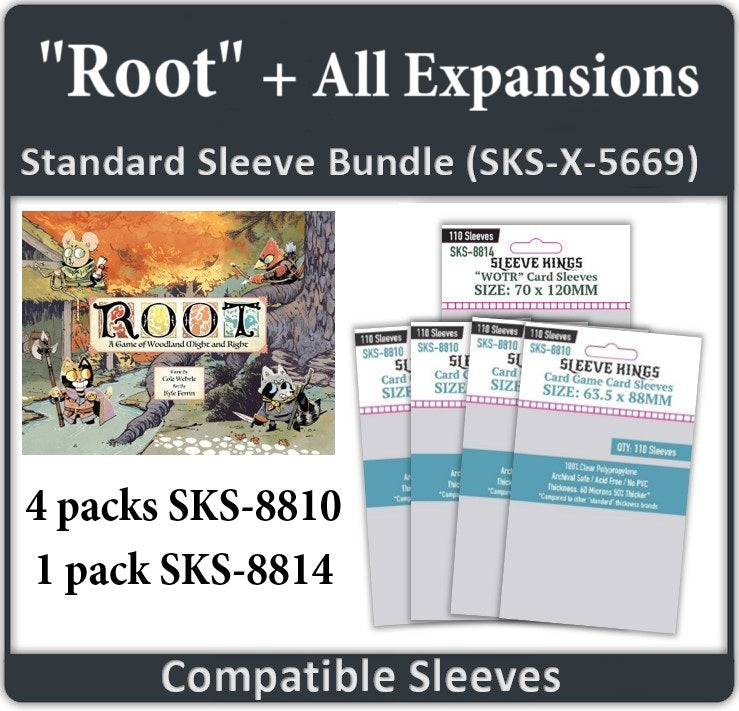 "Root" + All Expansions Compatible Sleeve Bundle (8810 X 4 + 8814 X 1) (ONLINE ORDER ONLY)