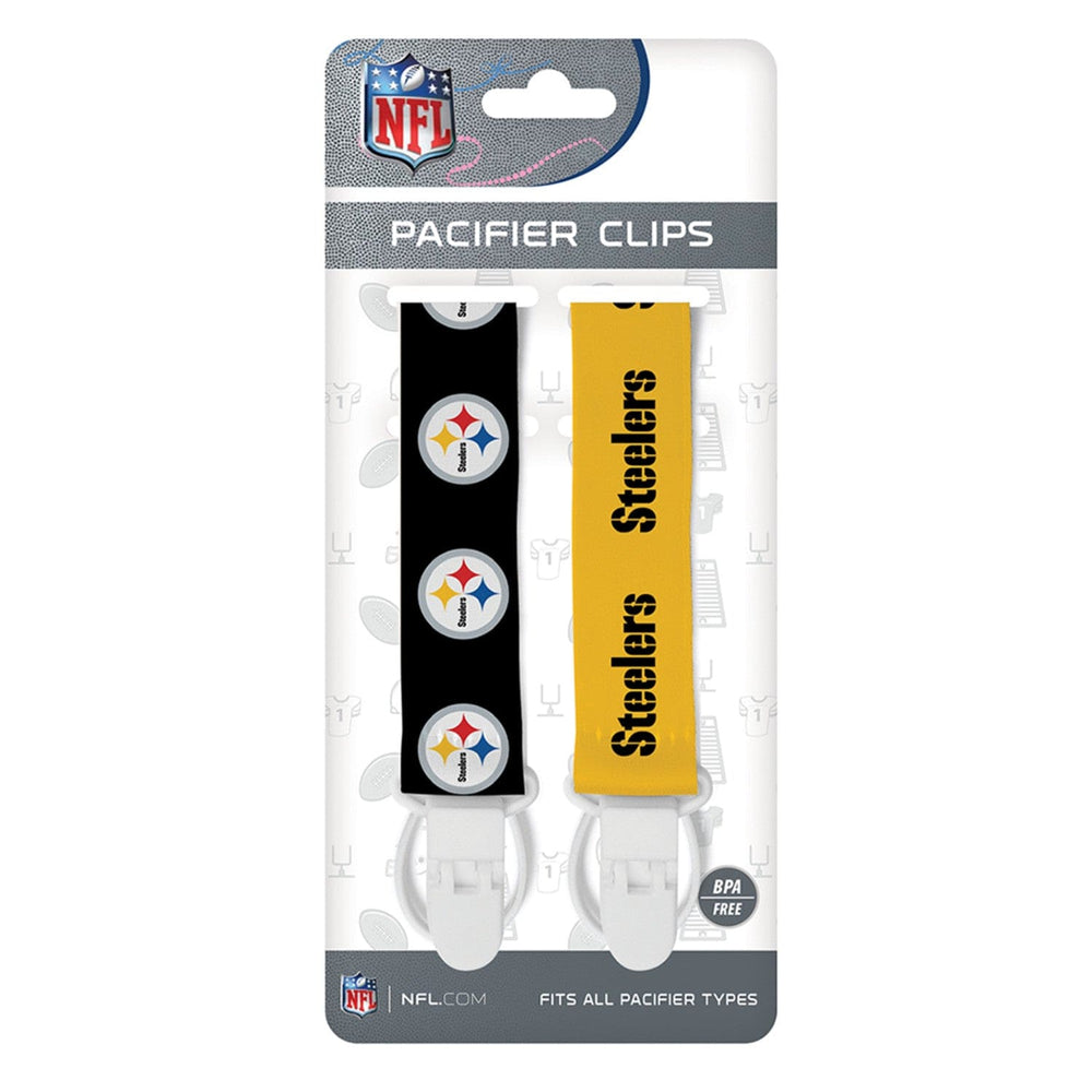 Pittsburgh Steelers - Pacifier Clip 2-Pack (ONLINE ORDER ONLY)