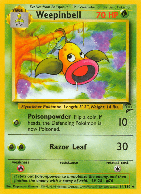 Weepinbell (64/130) [Base Set 2] (Online Only)