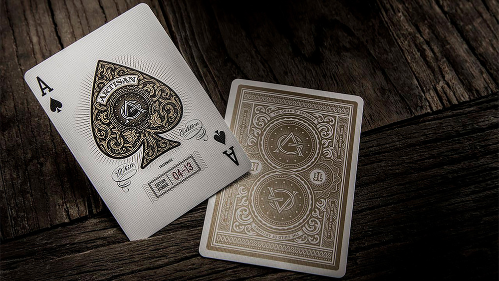 Artisan Playing Cards (White) by theory11 (ONLINE ORDER ONLY)