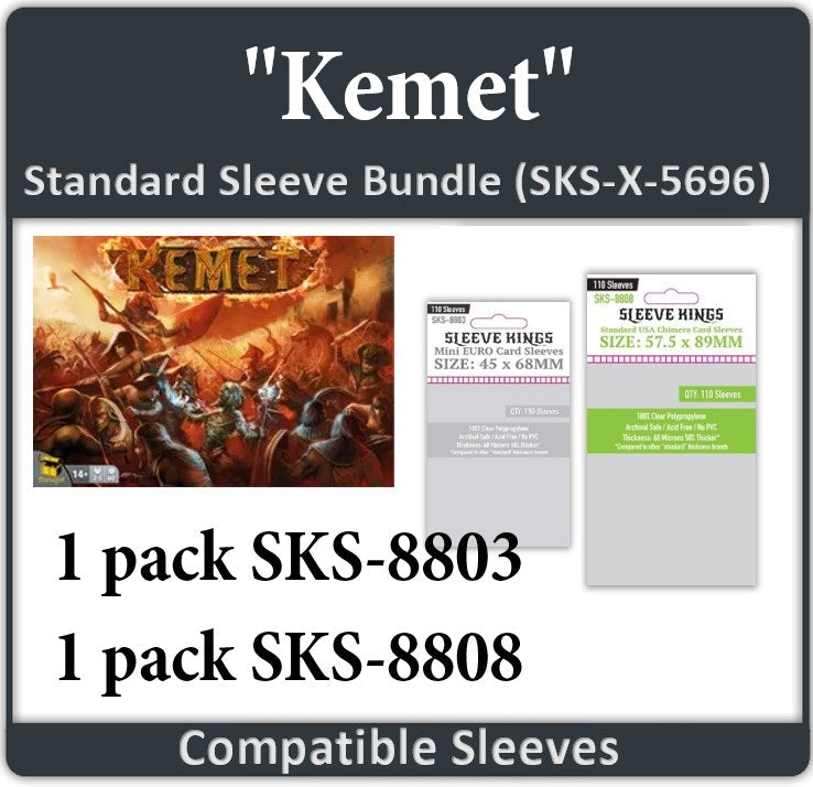 "Kemet" Compatible Sleeve Bundle (8803 X 1 + 8808 X 1) (ONLINE ORDER ONLY)