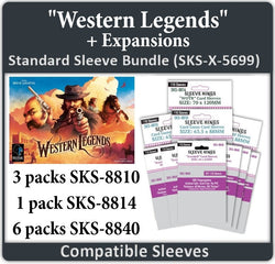 "Western Legends" + Expansions  Card Sleeve Bundle (SKS-8810 x 3, SKS-8814 x 1, SKS-8840 x 6) (ONLINE ORDER ONLY)