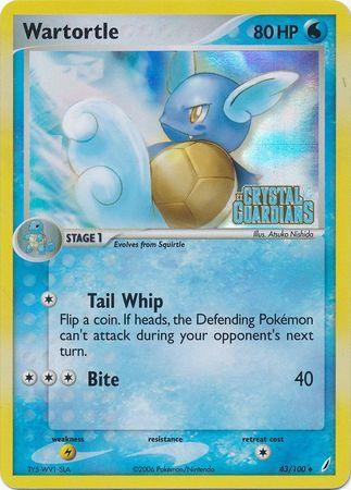 Wartortle (43/100) (Stamped) [EX: Crystal Guardians] (Online Only)
