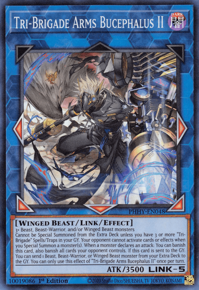 Tri-Brigade Arms Bucephalus II [PHHY-EN048] Super Rare (ONLINE ORDER ONLY)