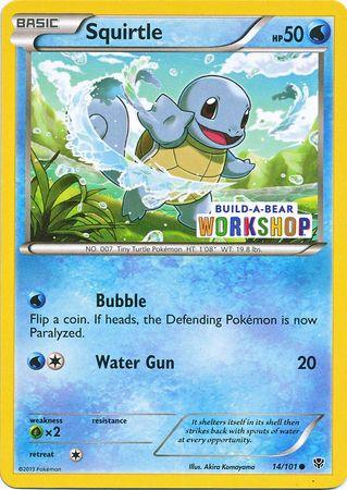 Squirtle (14/101) (Build A Bear Workshop Exclusive) [Black & White: Plasma Blast] (Online Only)