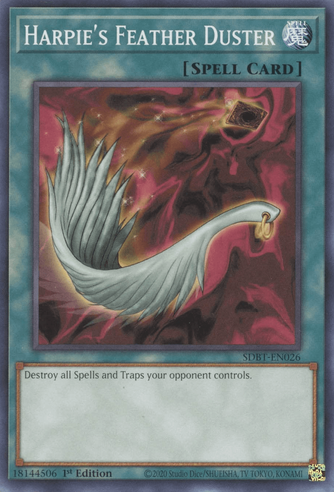 Harpie's Feather Duster [SDBT-EN026] Common (ONLINE ORDER ONLY)