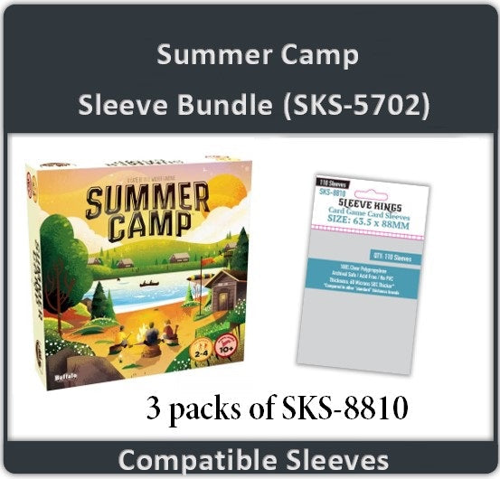 "Summer Camp" Board Game Compatible Card Sleeve Bundle (8810 X 3) (ONLINE ORDER ONLY)