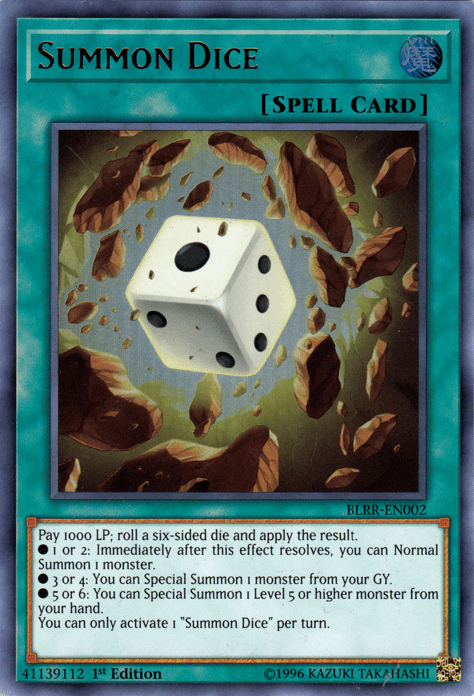Summon Dice [BLRR-EN002] Ultra Rare (ONLINE ORDER ONLY)