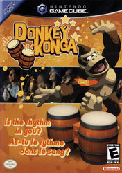 Donkey Konga Bongos + 2 Game Beat Bundle (Gamecube) (Online Order Only)
