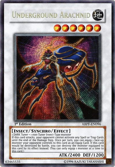 Underground Arachnid [ABPF-EN096] Secret Rare (ONLINE ORDER ONLY)