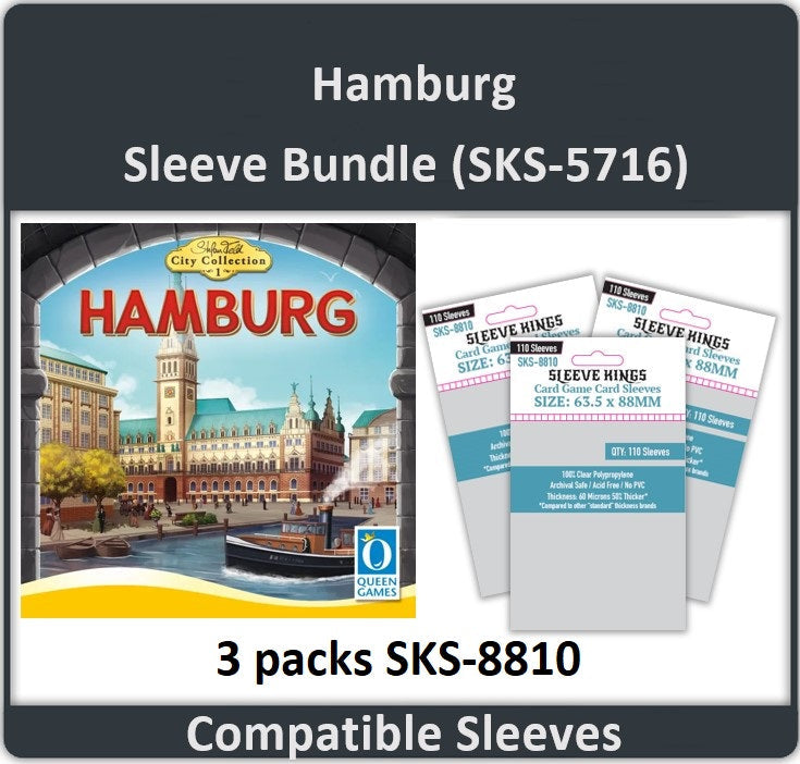 "Hamburg" Compatible Card Sleeve Bundle (8810 X 3) (ONLINE ORDER ONLY)