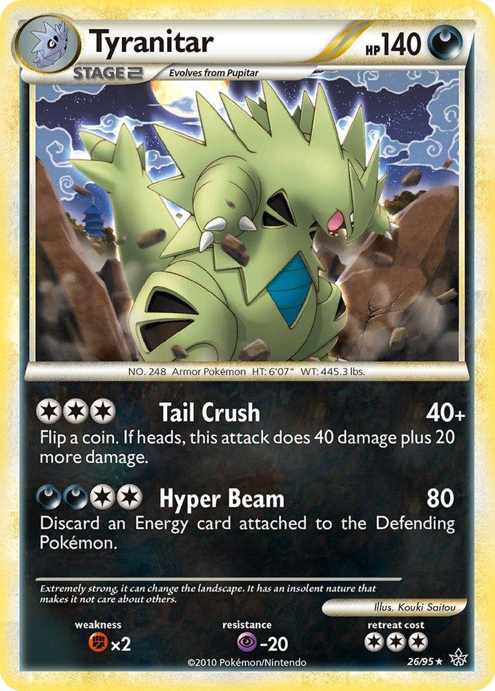 Tyranitar (26/95) (Theme Deck Exclusive) [HeartGold & SoulSilver: Unleashed] (Online Only)