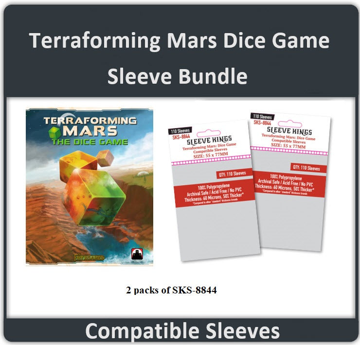 "Terraforming Mars Dice Game" Compatible Card Sleeve Bundle (8844 X 2) (ONLINE ORDER ONLY)
