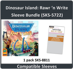 "Dinosaur Island: Rawr 'n Write" Compatible Card Sleeve Bundle (8811 X 1) (ONLINE ORDER ONLY)