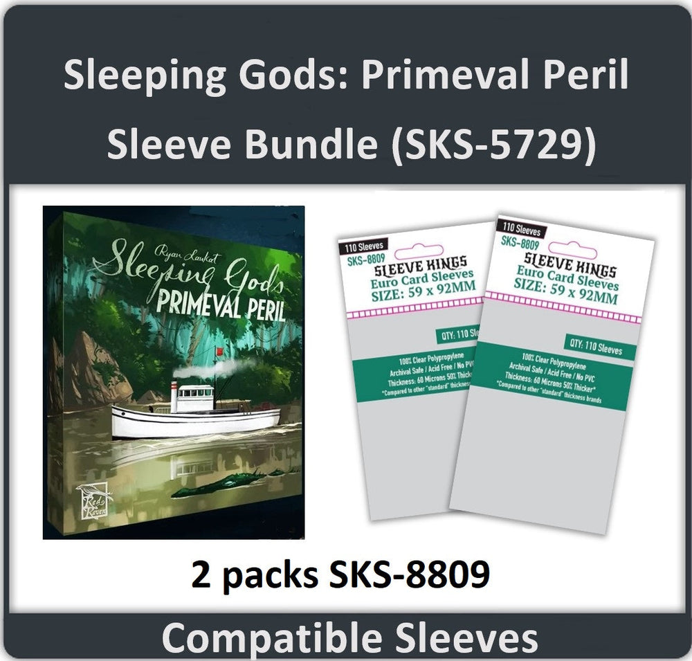 "Sleeping Gods: Primeval Peril Game" Compatible Sleeve Bundle (8809 X2) (ONLINE ORDER ONLY)