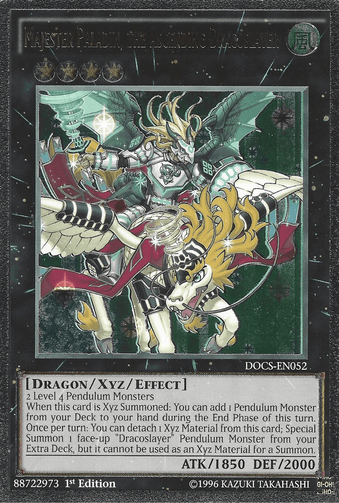 Majester Paladin, the Ascending Dracoslayer (UTR) [DOCS-EN052] Ultimate Rare (ONLINE ORDER ONLY)