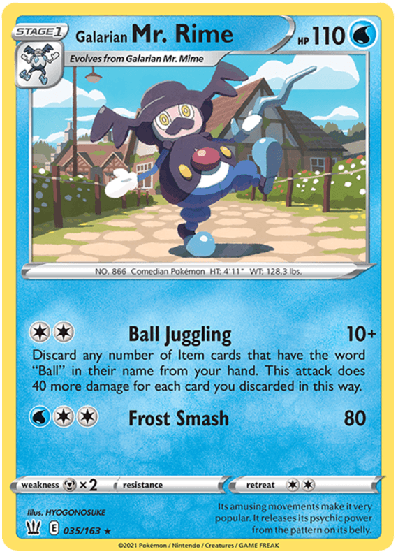 Galarian Mr. Rime (035/163) [Sword & Shield: Battle Styles] (Online Only)
