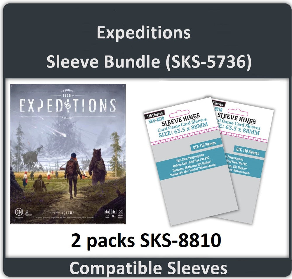 "Expeditions" Compatible Board Game Card Sleeves (8810 X 2) (ONLINE ORDER ONLY)
