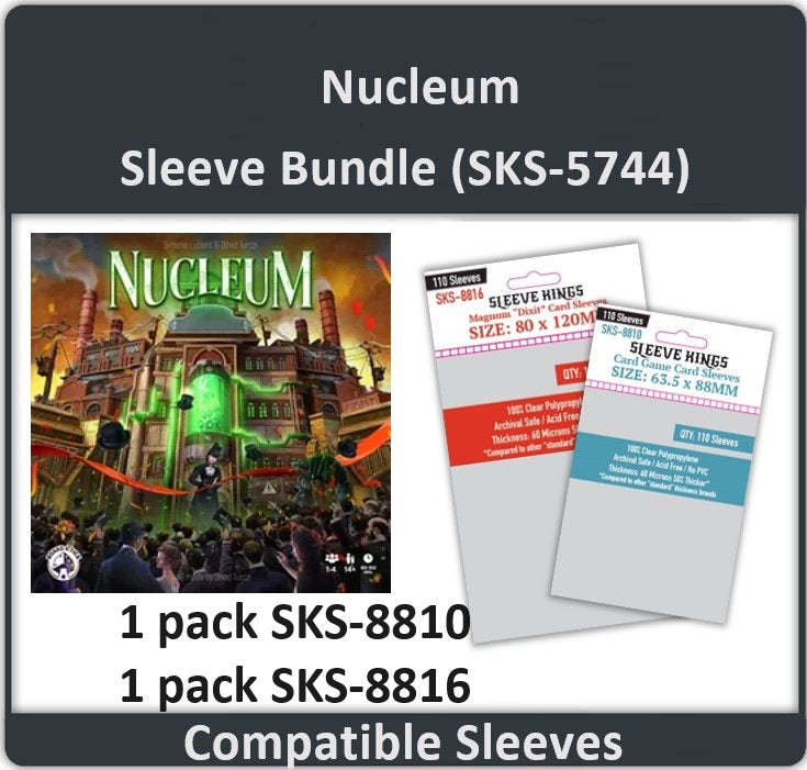 "Nucleum" Game Compatible Card Sleeve Bundle (8810 x 1 + 8816 x 1) (ONLINE ORDER ONLY)