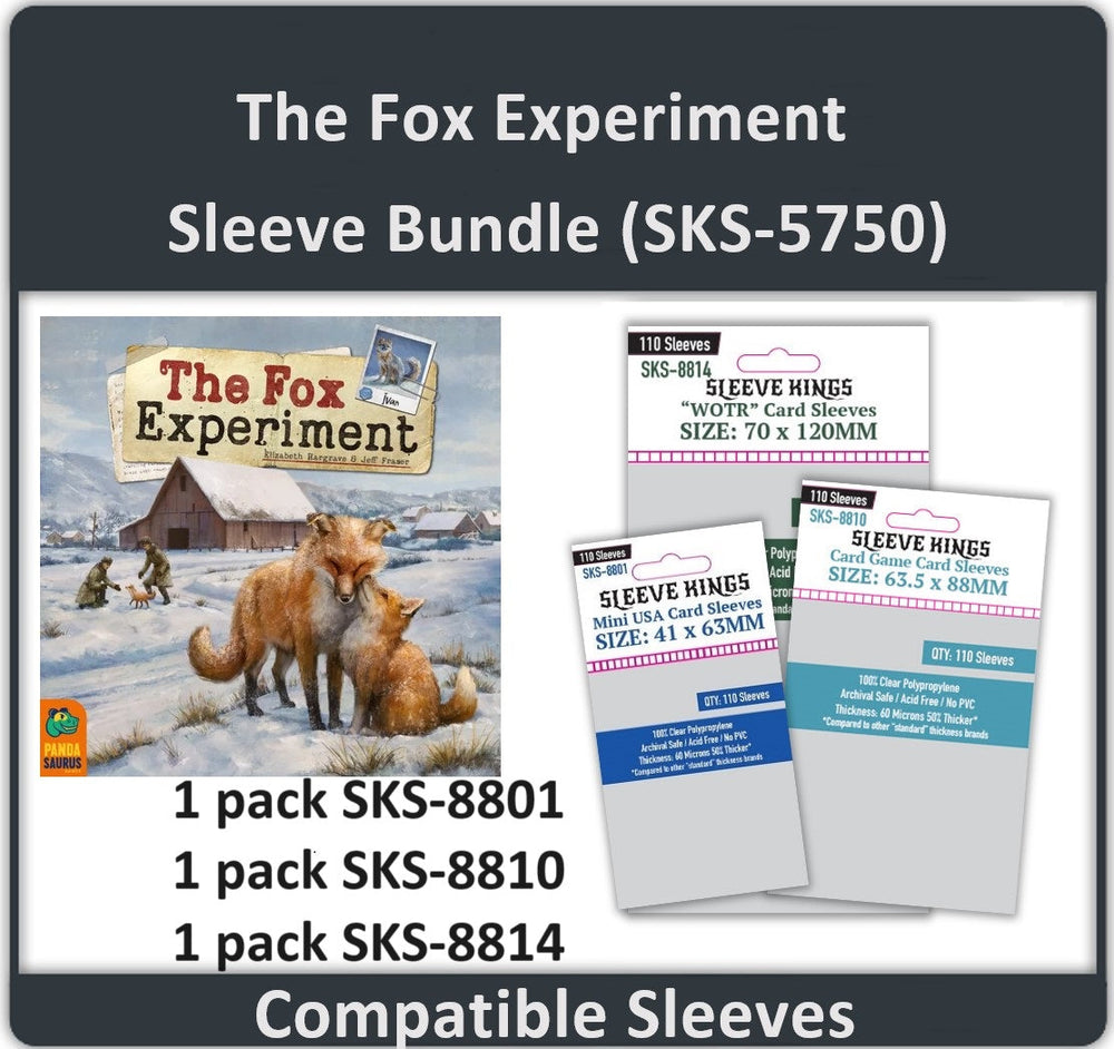 "The Fox Experiment" Compatible Card Sleeve Bundle (8801 x 1 + 8810 x 1 + 8814 x 1) (ONLINE ORDER ONLY)