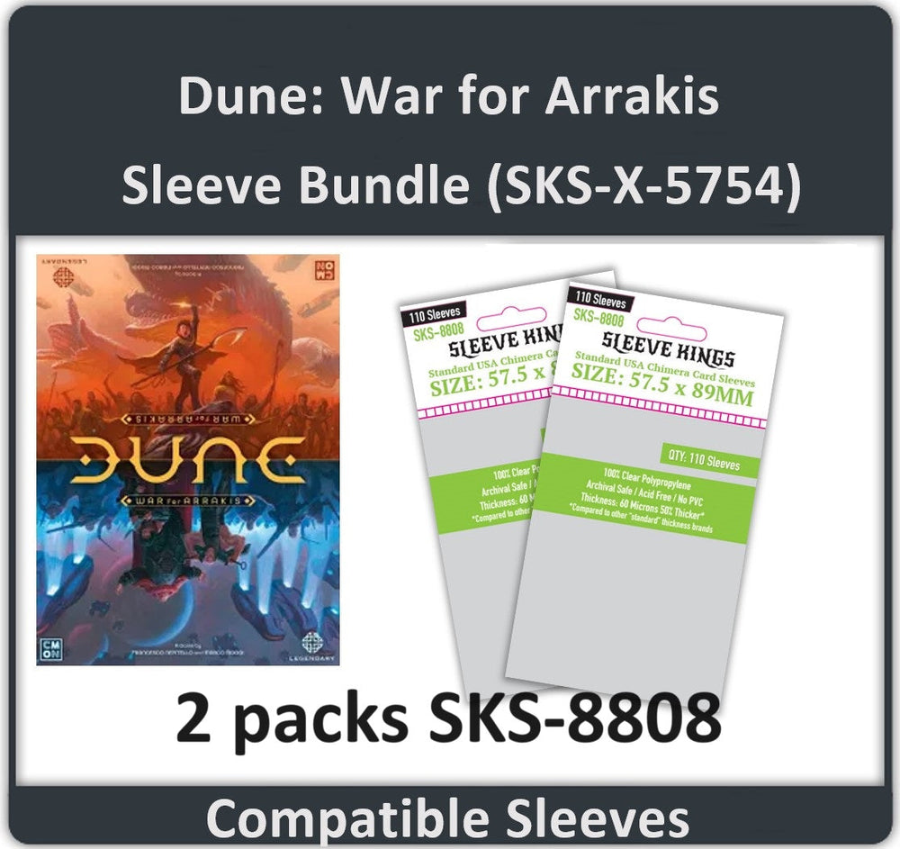"Dune: War for Arrakis" Compatible Card Sleeve Bundle (8808 x 2) (ONLINE ORDER ONLY)