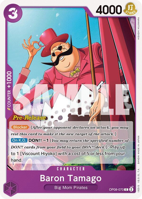 Baron Tamago [Two Legends Pre-Release Cards] (ONLINE ORDER ONLY)