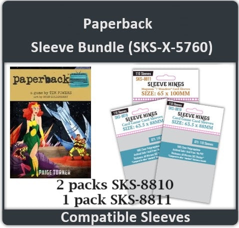 "Paperback" Compatible Card Sleeve Bundle (8810 X 2 + 8811 X 1) (ONLINE ORDER ONLY)