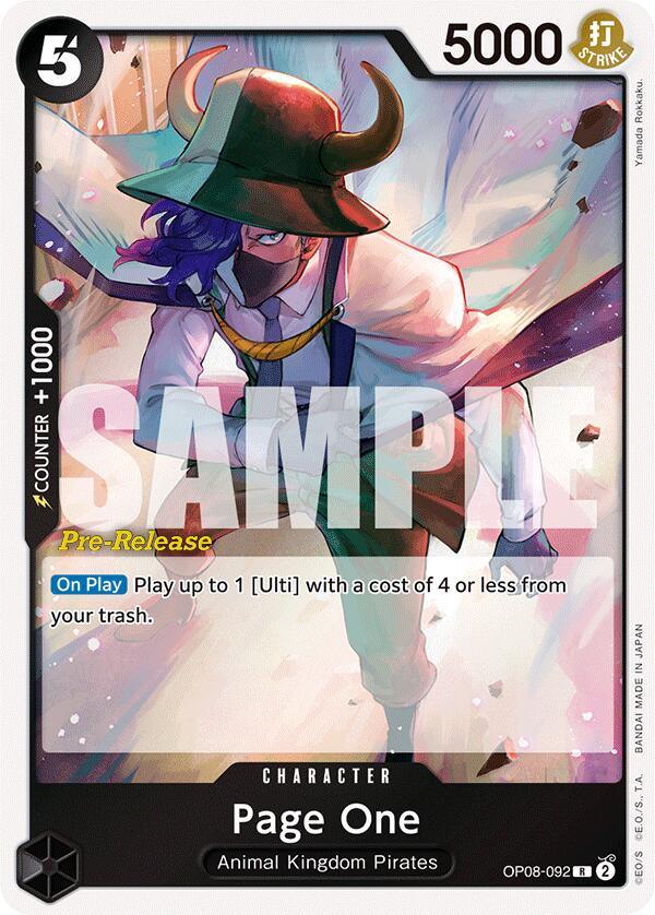 Page One [Two Legends Pre-Release Cards] (ONLINE ORDER ONLY)