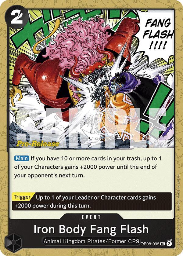 Iron Body Fang Flash [Two Legends Pre-Release Cards] (ONLINE ORDER ONLY)