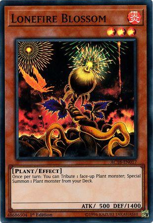 Lonefire Blossom [AC18-EN017] Super Rare (ONLINE ORDER ONLY)