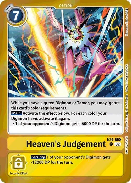 Heaven's Judgement [EX4-068] (Event Pack 7) [Alternative Being Booster] (ONLINE ORDER ONLY)